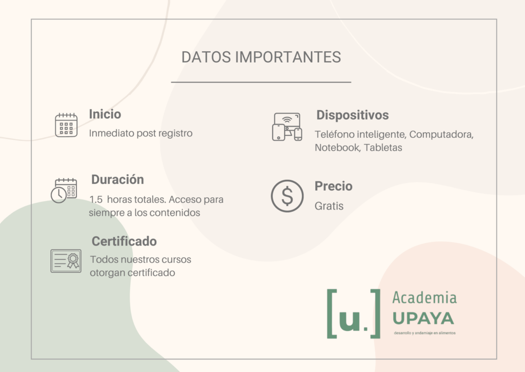 datos importantes sobre la Masterclass Hoja de Ruta Sanitaria